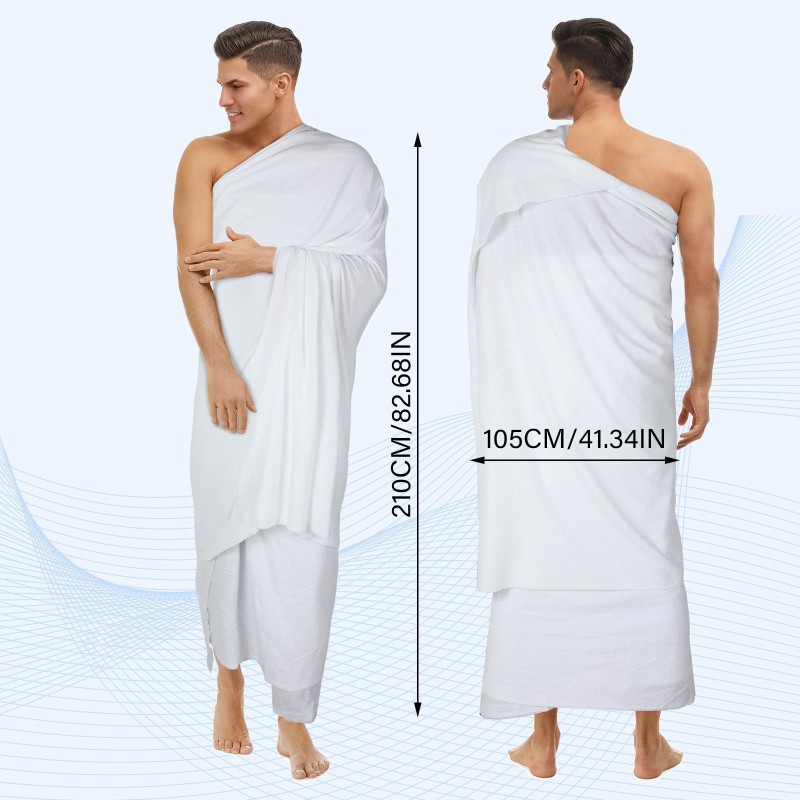 Muslim Towel Manufacturer - OEM Custom White Tassel Ihram Towel
