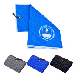 Golf Towel Manufacturer - OEM Custom Magnetic Waffle Golf Towel