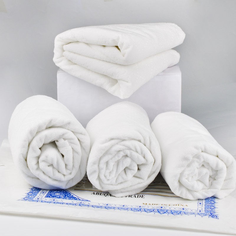 Muslim Towel Factory - OEM Custom Polyester Jacquard Ihram Towel