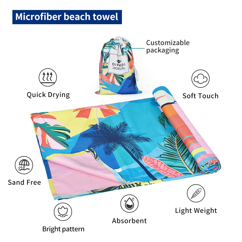 Beach Towel Factory - OEM Custom Woven Microfiber Full Printed Towel