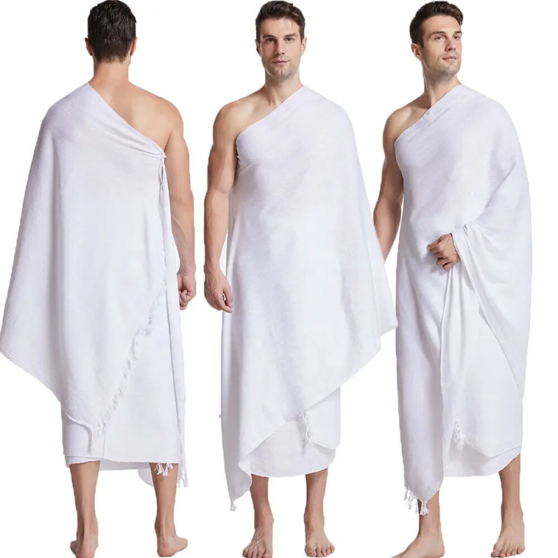 Muslim Towel Factory - OEM Custom Cotton Jacquard Ihram Towel