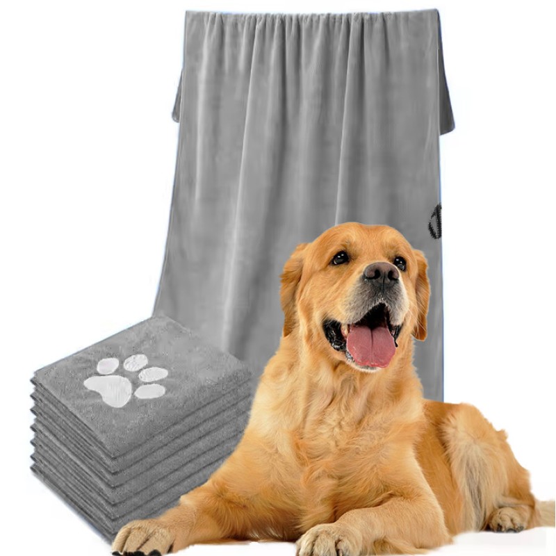 Pet Towel Manufacturer - OEM Custom Dog-Claw Print Towel