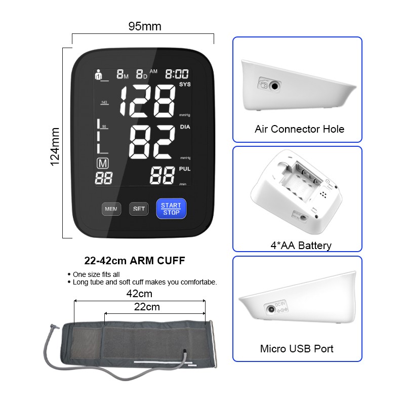 Blood Pressure Monitor Manufacturer - OEM Custom Electronic LCD Bp Monitor