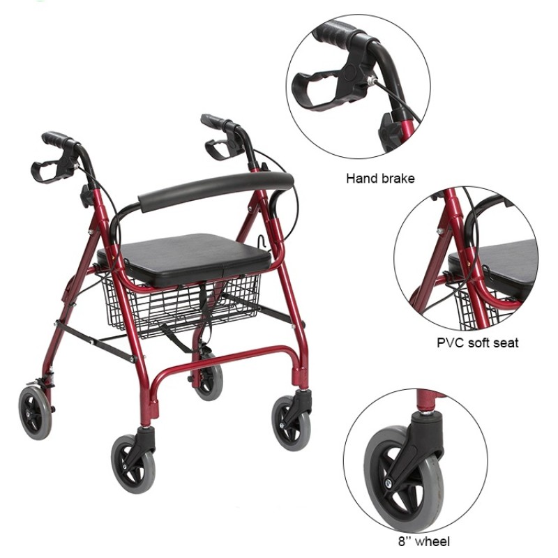Rollator Walker Manufacturer - OEM Custom Lightweight Foldable Rollator