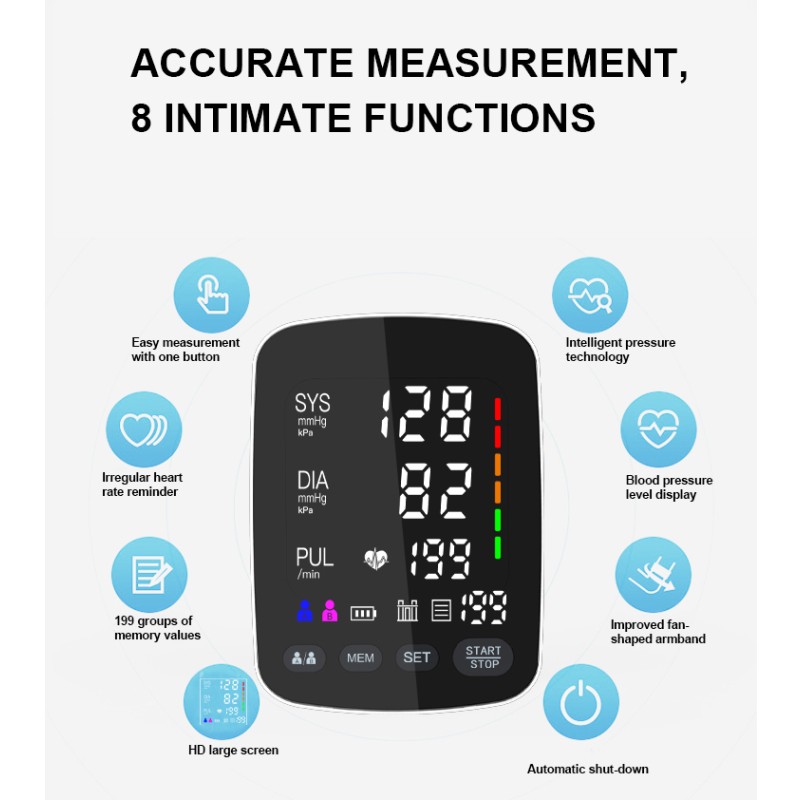 Blood Pressure Monitor Manufacturer - OEM Custom Electronic LCD Bp Monitor