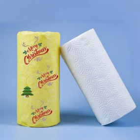 Kitchen Tissues Supplier - OEM Christmas Strong Oil Absorption