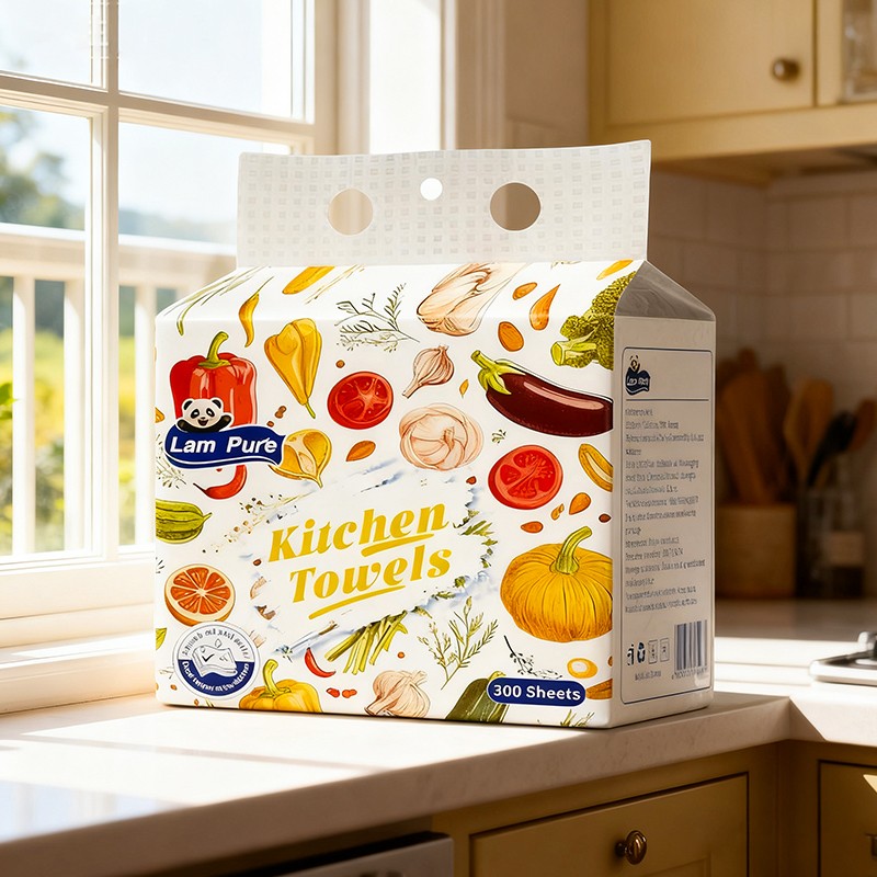 Kitchen Paper Manufacturer - 300 Sheets Highly Absorbent Oil-absorbing