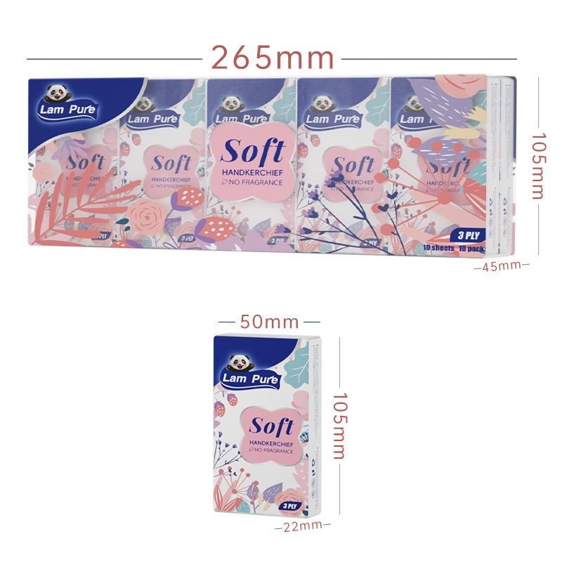 Mini Pocket Tissue Manufacturer - 3ply Individual Wrapped Travel