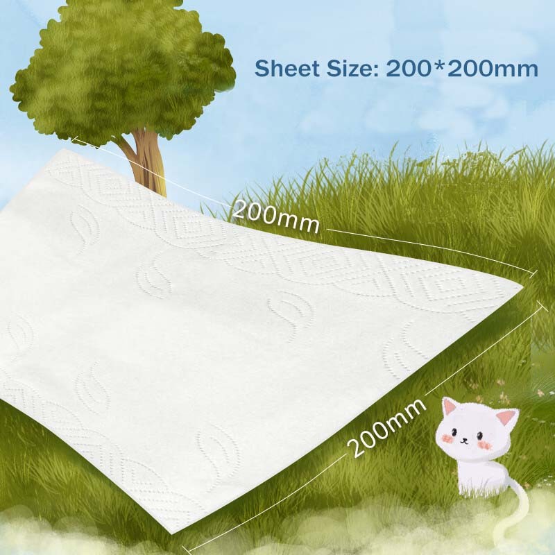 Pocket Paper Manufacturer - 20*20 4ply Virgin Wood Pulp