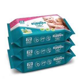 Baby Wipes Manufacturer - OEM Custom Plastic-Free 720 Count Pack Wipes