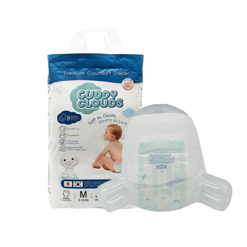 Disposable Baby Diapers Manufacturer - 3D Leak Prevention Dry Surface S-XL Sizes