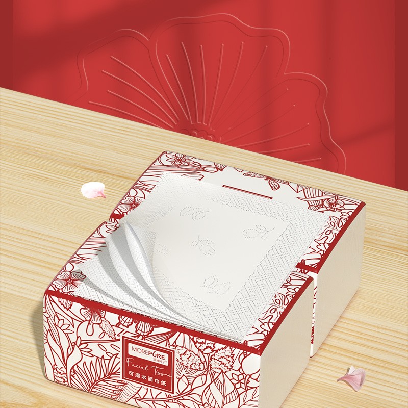 Facial Tissue Manufacturer - Soft Eco-Friendly 100-Pull 4-Ply Bamboo Magic Box