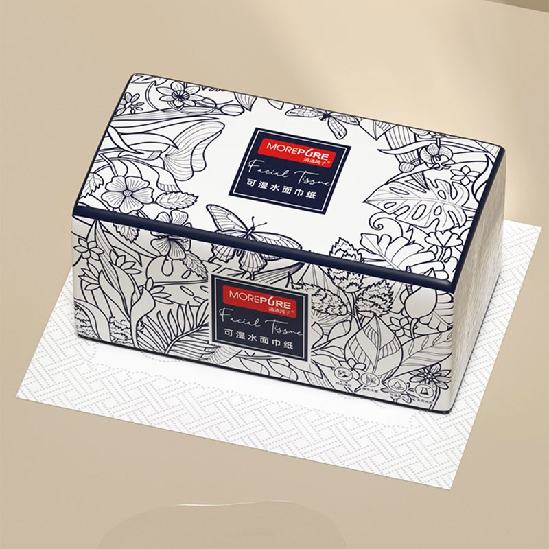 Facial Tissue Manufacturer - 5-Ply 160x180mm Bamboo Magic Box Style Home Use