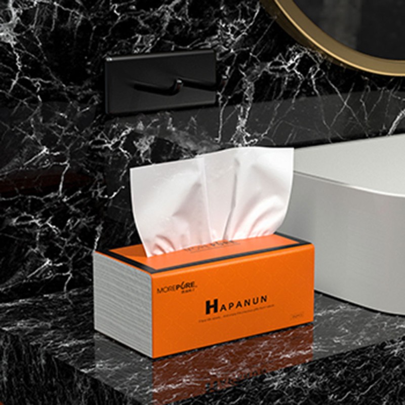 Facial Paper Manufacturer - Disposable 5 Ply Virgin Wood Pulp Green Bamboo Napkin