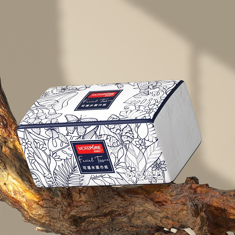 Facial Tissue Manufacturer - 5-Ply 160x180mm Bamboo Magic Box Style Home Use