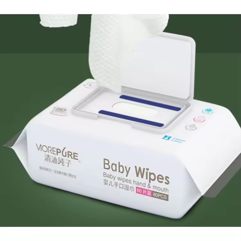 Baby Wipes Manufacturer - Disposable 80pcs Eco Biodegradable Mini Wipes Container