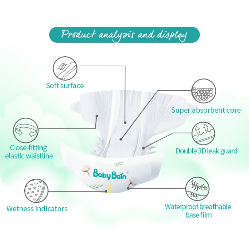 Baby Diaper Manufacturer - Wholesale Custom XXXL Disposable Cloth Diaper Middle East