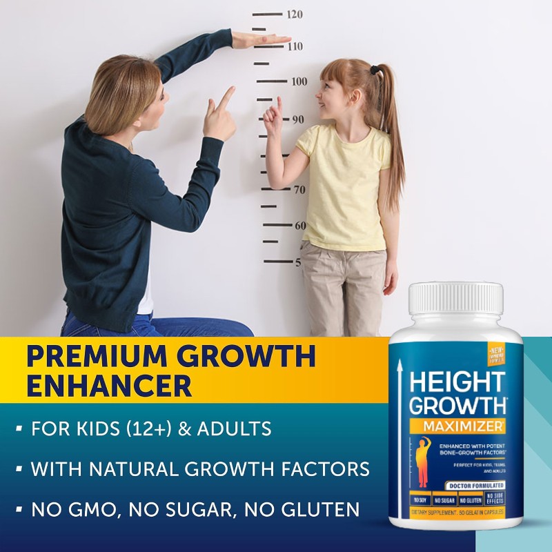 OEM Private Label Height Growth Capsules Bone Growth Kids Teens Growth Top Pills Adults Calcium Herbal Supplement
