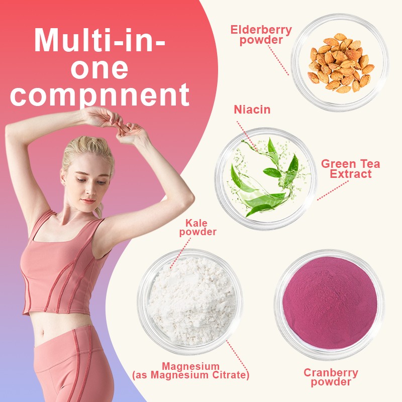 OEM Berry - Flavored Stick Jelly for Gut Health & Daily Wellness Support Multi Vitamins B6 B12 Digestive Enzymes Jelly Stick