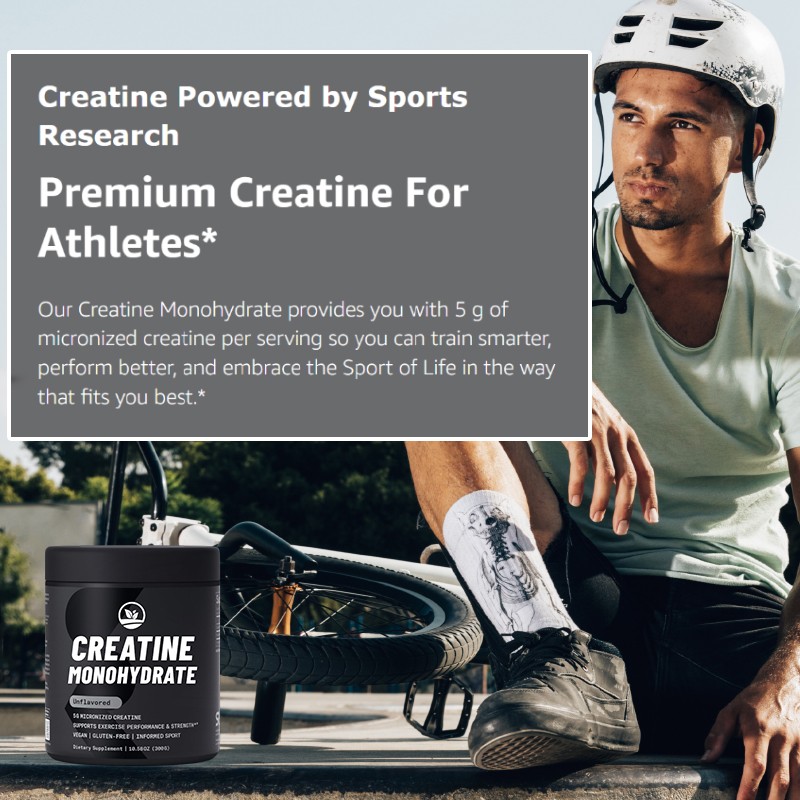 OEM Creatine Monohydrate Powder Creatine Supplement Body Building Sports Nutrition Fitness and Muscle Building Herbal Supplement