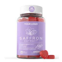 Hot Selling Body Slim Gummies with Saffron Extract for Weight Management Support Slimming Gummy for Adult Herbal Supplement