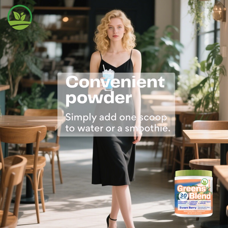 Private Label Vegan Pure Mixed Vegetable Powder Herb Extract Blend Super Greens Blend Organic Powder Energy Drink Powder