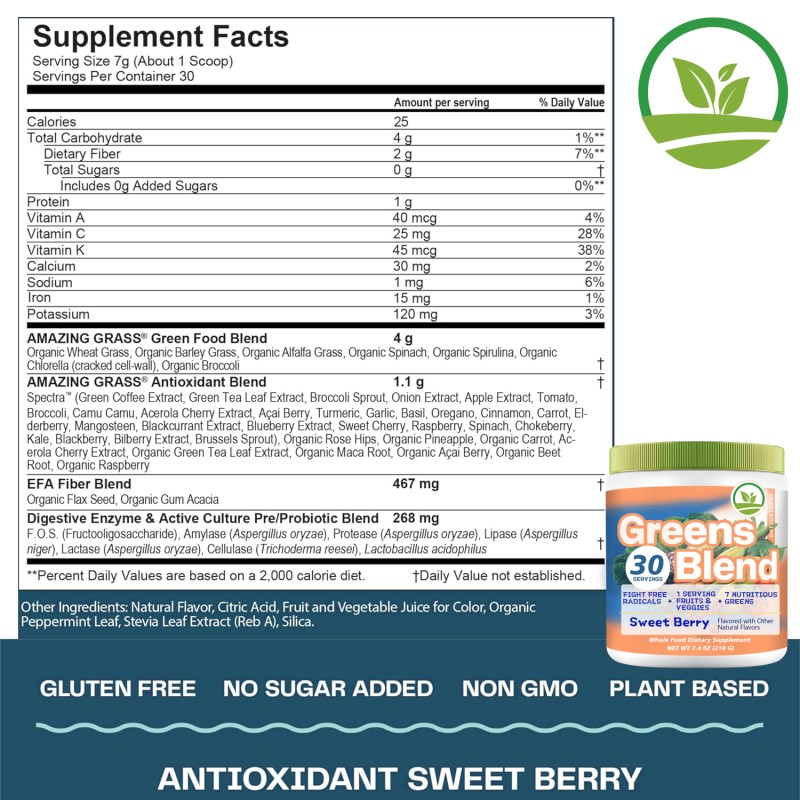 Private Label Vegan Pure Mixed Vegetable Powder Herb Extract Blend Super Greens Blend Organic Powder Energy Drink Powder