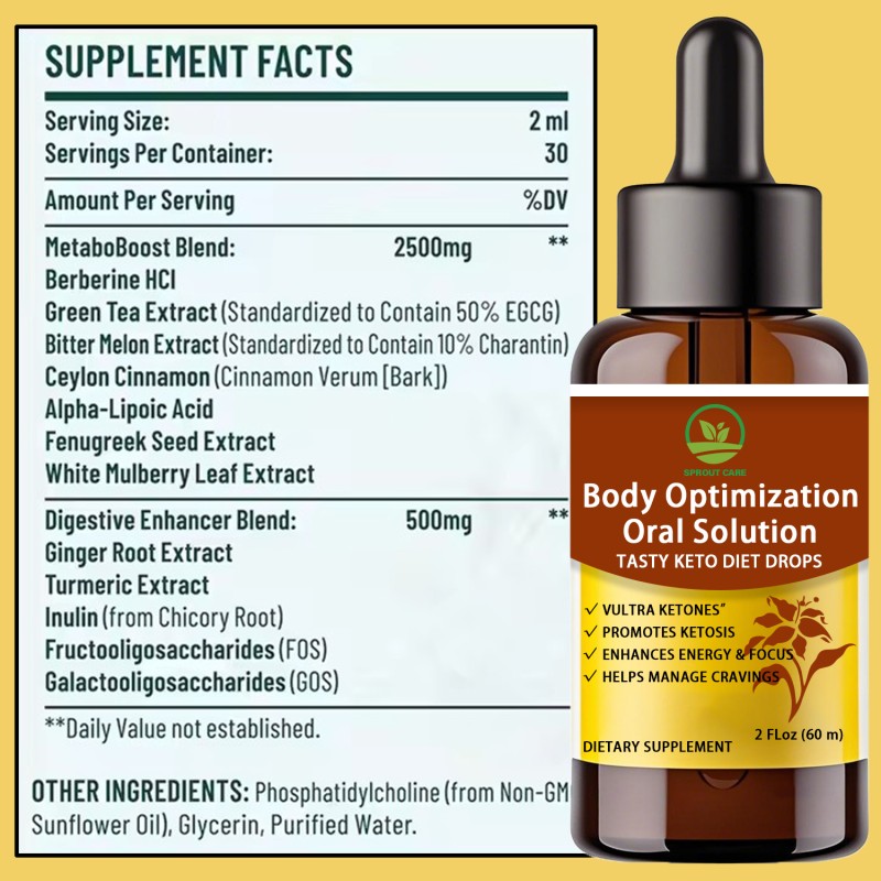 Green Tea Extract Drops Liquid Supplement Keto Weight Management  - Body Contouring Weight Support for Loss Fat