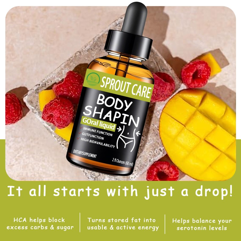 OEM Wholesale Keto Diet Drop Slimming Body Shape Appetite Suppressant Drink Beauty Product for Adult Herbal Supplement