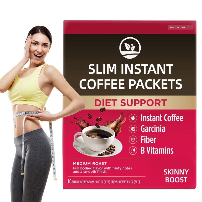 OEM Vegan Instant Protein Coffee Powder Probiotics Garcinia Vitamins Stick Individual Diet Support Dietary Fiber Supplements