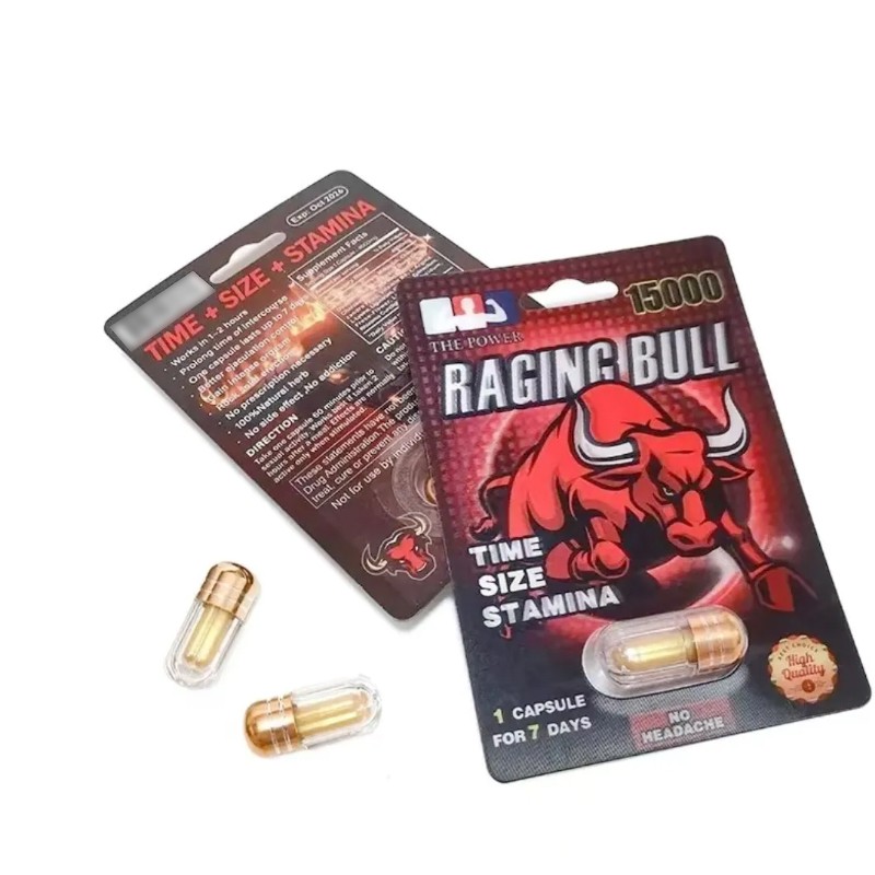 OEM Factory Wholesale Big Rhino Capsules Ranging Bull Capsules for Man Sexual Ability Hardness Durability Length Bull Powder