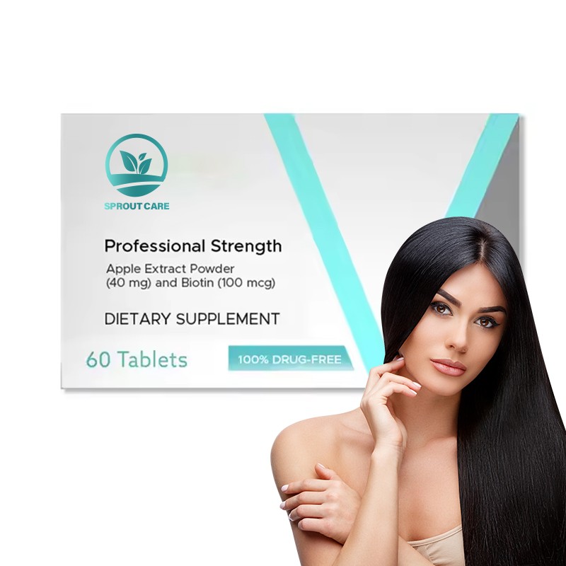 Manufacture Hair Growth Supplement Fast Nourishing Biotin Pills Tablets Improve Promote Hair Thickness Reduce Shedding Dietary