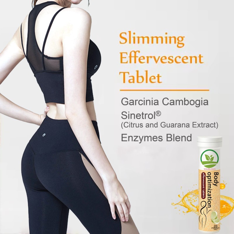 Metabolism Booster Slimming Tablets Wholesale Bulk Effervescent Vitamin C Tablets White Label Detox Slimming Supplements