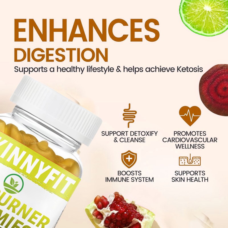 OEM Tasty Apple Cider Vinegar Gummies Slimming Vitamins Healthcare Supplement Weight Management & Digestion Support