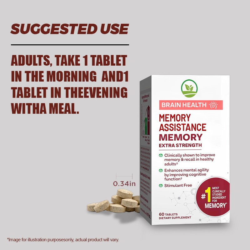 OEM Wholesale Brain Health Memory Assistance Chewable Tablets Support Brain Nootropic Supplement for Memory