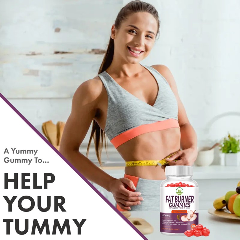 Multi-Benefit Gluten Free Apple Cider Vinegar Gummies 1000mg with B12, Weight Managenebt, Digestion & Energy Booster