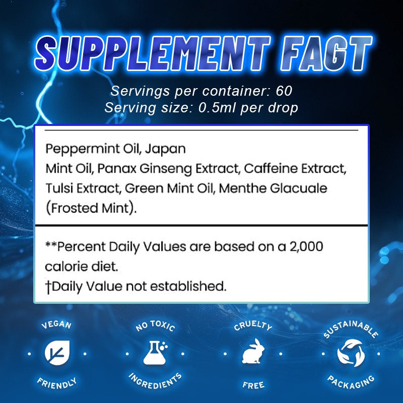 OEM/ODM/OBM Best Selling Daily Sports Supplement Workout Oral Liquid Natural Performance Booster Energy Ark Drops for Adults