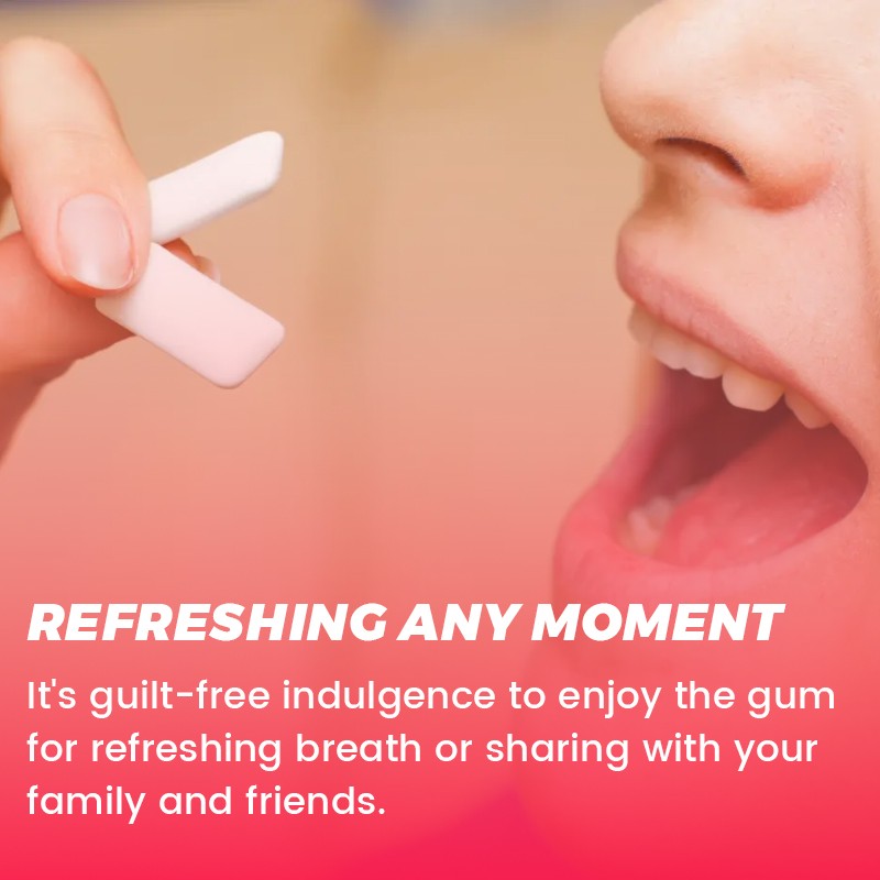 OEM /ODM Sugar -Free Aspartame -Free Chewing Gum for Oral Cleanliness Breath Refreshing for Adult