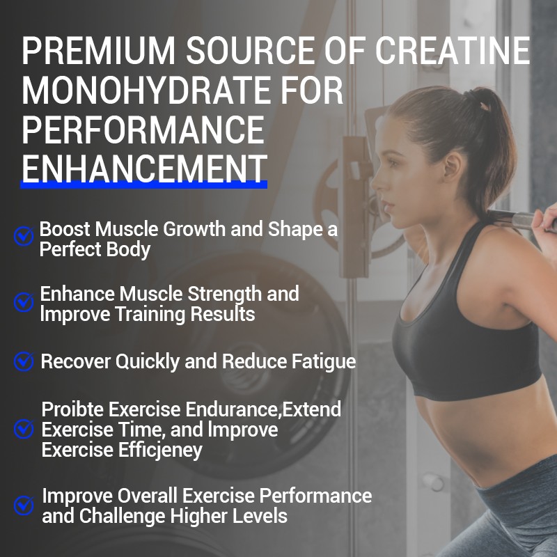 OEM Wholesale Creatine Monohydrate Powders  Enhance Explosive Creatine Powder for Fitness and Muscle Building Herbal Supplements