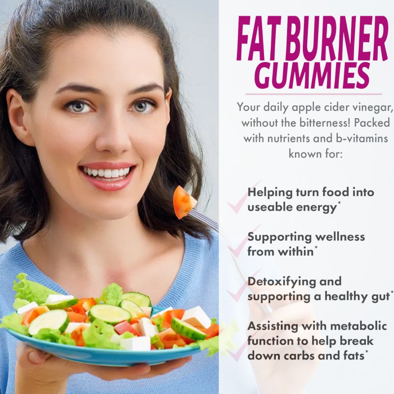 Multi-Benefit Gluten Free Apple Cider Vinegar Gummies 1000mg with B12, Weight Managenebt, Digestion & Energy Booster