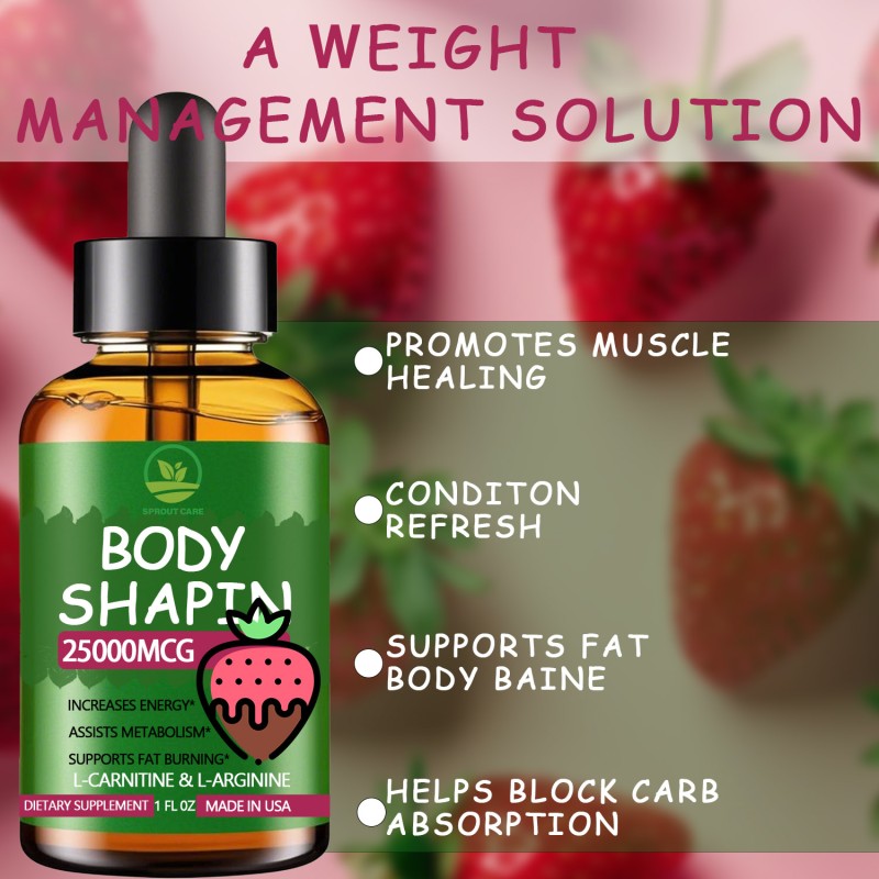 Keto Weight Management Oral Drops Natural Ingredients for Appetite Control & Body Shape Support Dietary Fiber Product