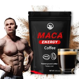 OEM Maca Energy Coffee 400g Powder Support for Energy Support and Cognition Wellness for Men Herbal Supplements