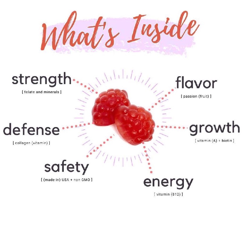 OEM Private Label Vegan Biotin Gummies Hair Vitamin Gummies Supplement Biotin Collage Keratin Gummies with Collagen Vitamin C