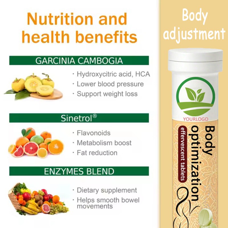 Metabolism Booster Slimming Tablets Wholesale Bulk Effervescent Vitamin C Tablets White Label Detox Slimming Supplements