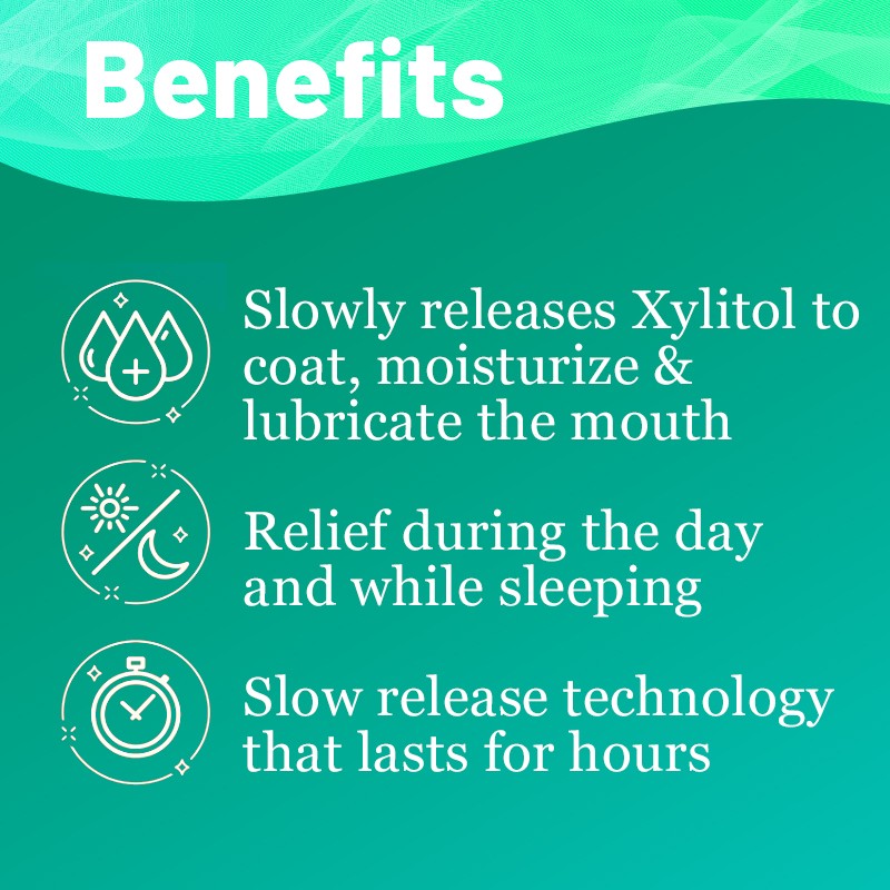 ODM Vegan Mints Xylitol Tablets Supplement for Dry Mouth Relief Moisturizing Dry Mouth Adhering Discs Sugar Free with Xylitol