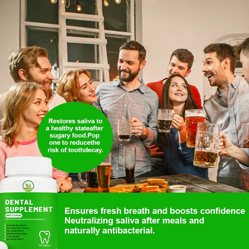 Manufacturer Personal Brand Dental Supplement Mint Tablets - Relieve Dry Mouth & Remineralize Teeth Mint Flavor Dental Tablets