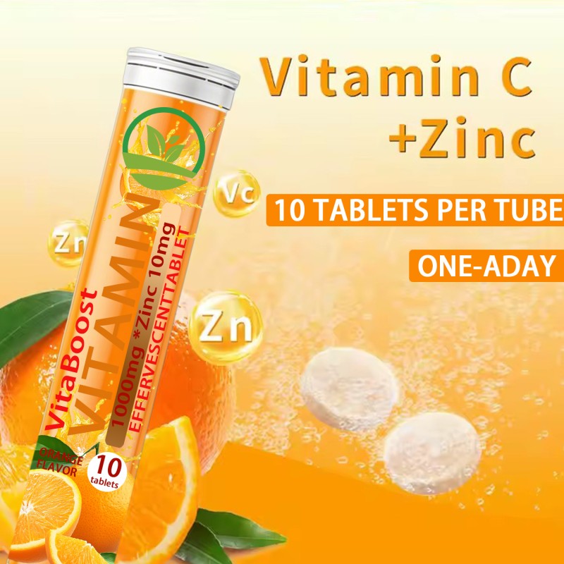 OEM Vitamin C Slimming Effervescent Tablets | Natural Detox & Energy Boost | Weight Management Supplement | Lemon Flavor