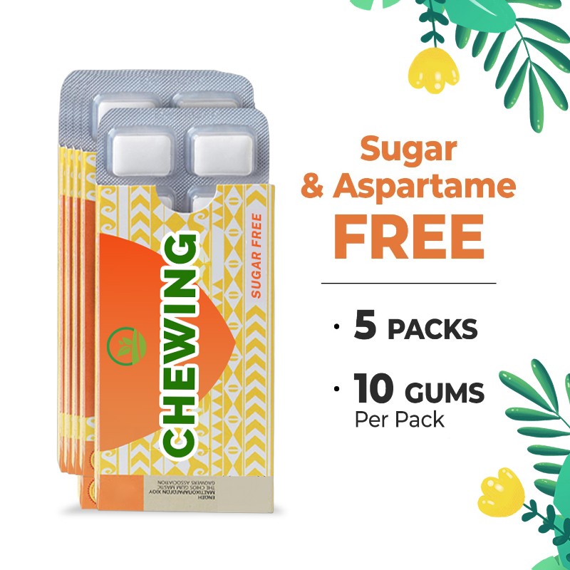OEM /ODM Sugar -Free Aspartame -Free Chewing Gum for Oral Cleanliness |50 Gums |for Adult