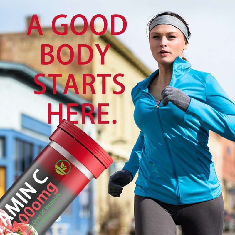 OEM Natural Fat Metabolizer Tablets | Vitamin C Detox & Slimming Support | Effervescent Drink for Women/Men