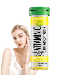 OEM Natural Vitamin C Detox - Fat Burn Effervescent Tablets | Slimming Drink Mix with L-Carnitine | Energy Boost